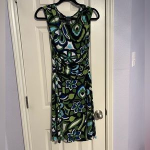 Blue and Green Party dress